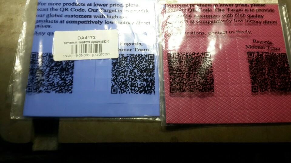 10mm*10mm*1mm 100 pcs Thermal Pad GPU CPU Heatsink Cooling Conductive Silicone Pad high quality