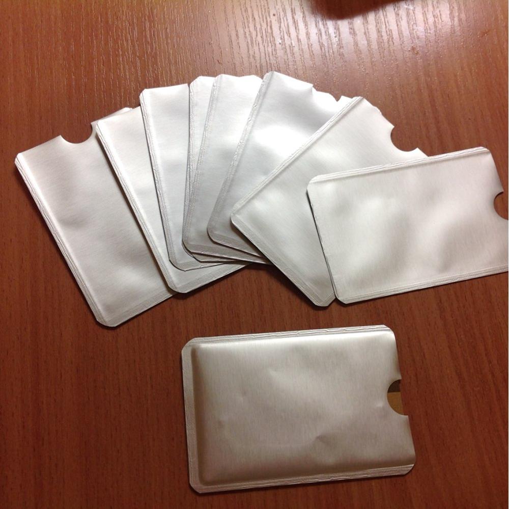 10pcs RFID Secure Protector Blocking ID Credit Card Sleeves Holder Case Skin New