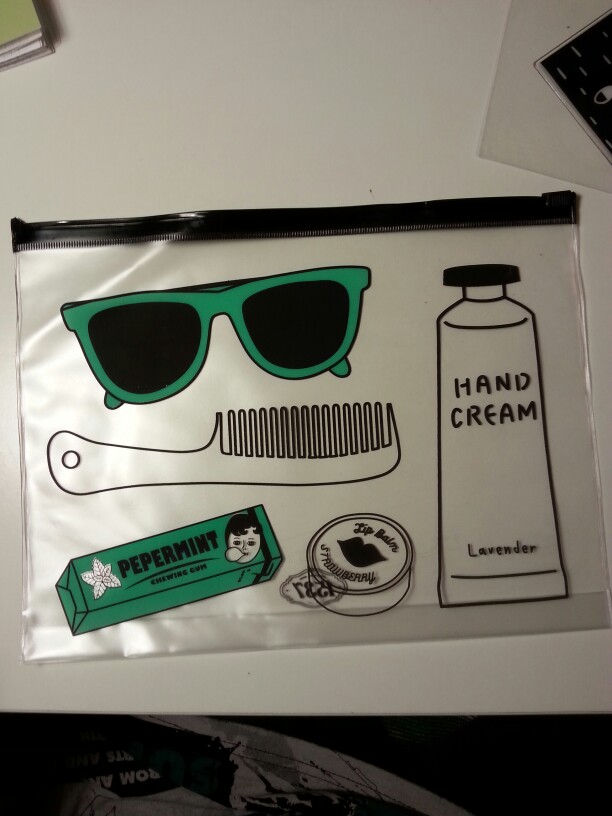 23*17 cm Cool Korean Fashion PVC Document Bag File Folder Stationery Organizer