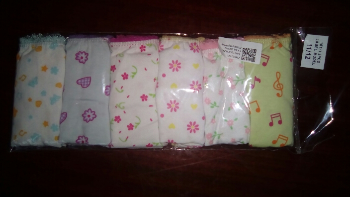 6pcs/pack 2017 Fashion New Baby Toddler Girls Soft Underwear Cotton Panties For Girls Kids Short Briefs Children Underpants