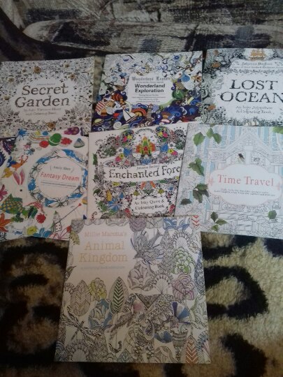 1 PCS New 24 Pages English Version Wonderland Exploration Coloring Book For Adult Relieve Stress Graffiti Drawing Art Book