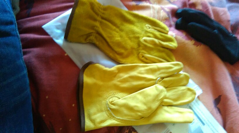 OZERO New Men's Work Gloves Cowhide Driver Security Protection Wear Safety Workers Welding Moto Gloves For Men 0007