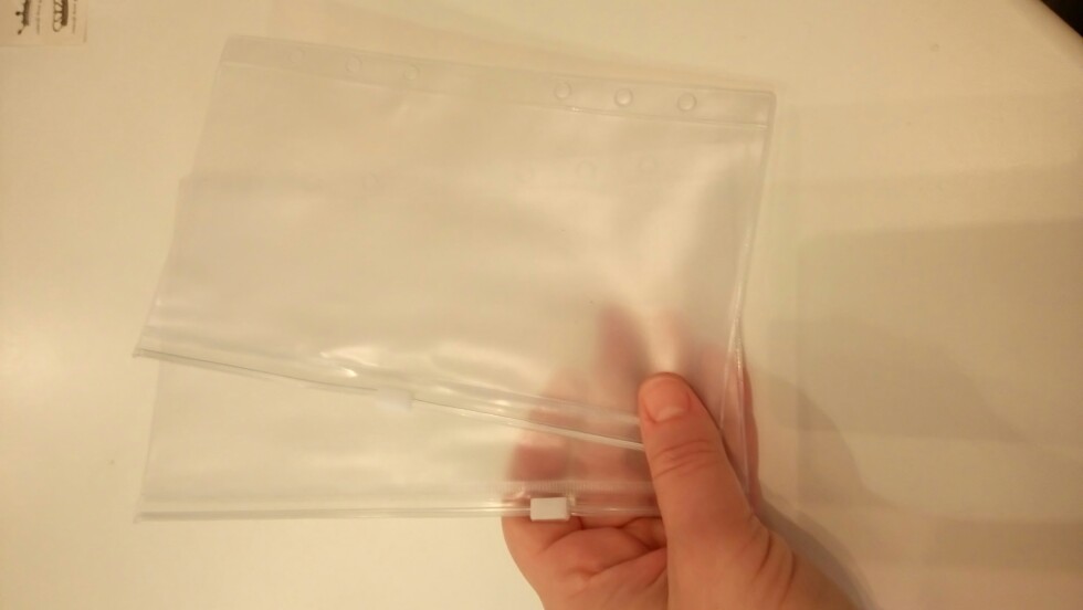 A5 A6 PVC Presentation Binder Folder Zipper Receive Bag Concise Diario Planner's Spiral Filing Products Card Holder Bag
