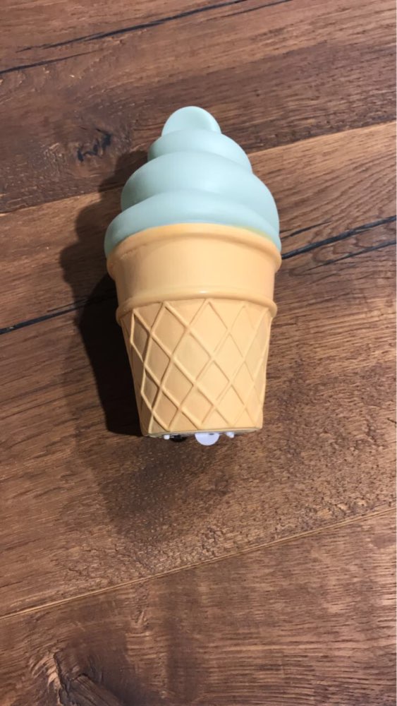 Silicone Ice Cream Led Night Light Novelty Lamp Light Model Toys For Kids Children Cone Shaped Desk Table Lights For Bedroom