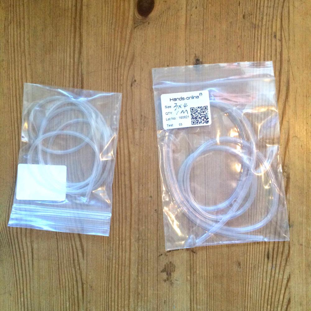 1M/lot soft transparent resistance tasteless non-toxic food grade silicone hose ID 0.5/0.8/1/1.5/1.6/2/3/4/5mm water Tube Pipe