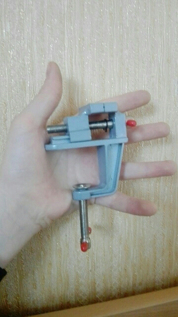 Aluminum Miniature Small Jeweler Clamp On Table Bench Vise Tool Vice 85mm x 95mm