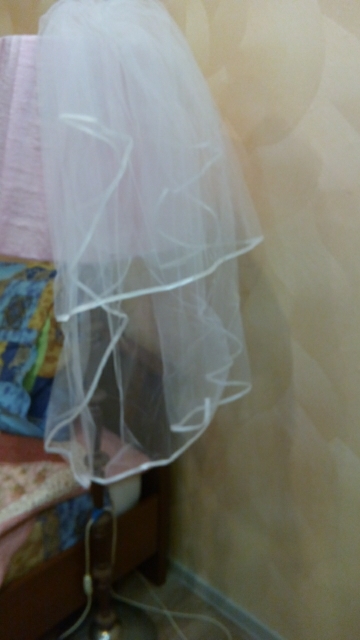 Hot Sale White Ivory Wedding Veils with Satin Edge Two Layer Bridal Veils with Comb Women Wedding Accessories Free Shipping