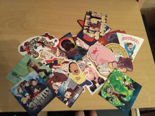 25Pcs/lot Funny Anime Gravity Falls Sticker For Car Laptop Luggage Skateboard Motorcycle Decal Kids Toy Sticker