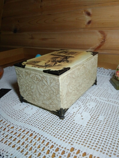 4Pcs Antique Brass Jewelry Chest Wood Case Box Furniture Corner Protector For Home Decoration