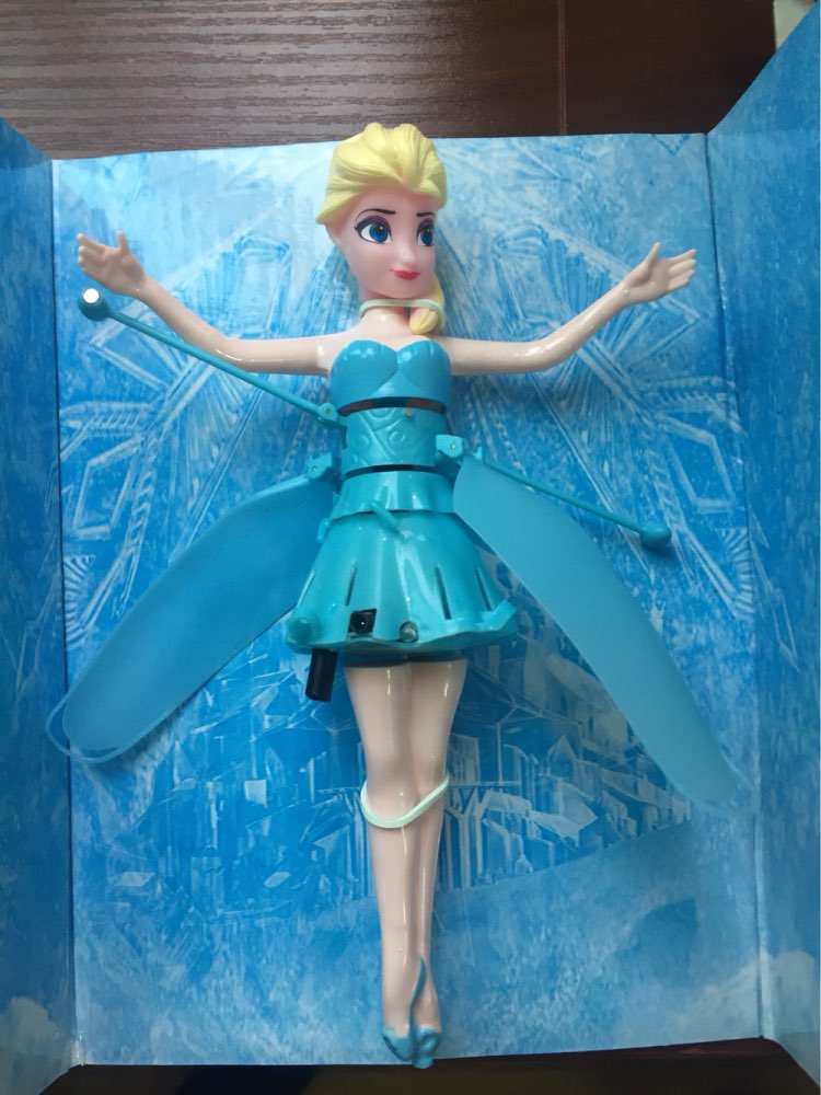 Cheap Original Fever Princess Flying Fairy Elsa Toys With Lights Up Infrared Induction Doll for Kids Electronic Interactive Toys