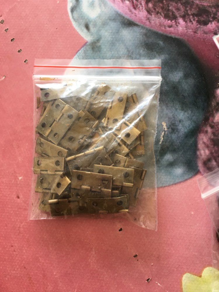 Free Shipping 50pcs Bronze Tone Hardware 4 Holes DIY Box Butt Door Hinges (Not Including Screws) 18x15mm F1149