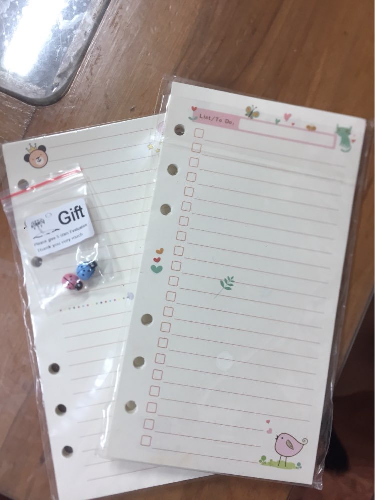 1 Pcs A6 Kawaii Colorful Diary Refills Spiral Notebook Replace Color Core Stationery Gift School Planner Ring Binder Paper