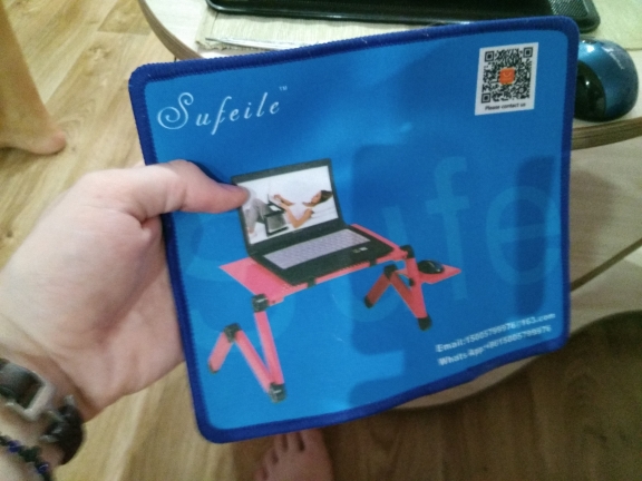 SUFEILE laptop stand MultiFunctional Folding Laptop Table Desk Bed Sofa Tray 360 rolling Adjustable Portable Notebook Desk SE20