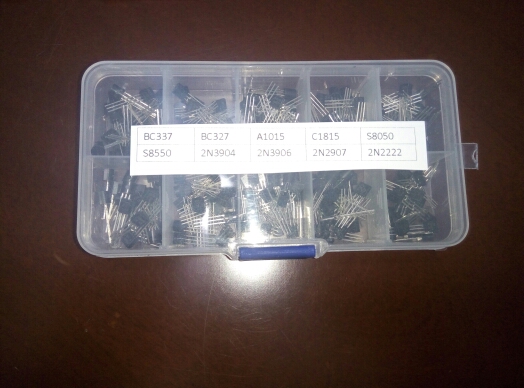 BC337 BC327 2N2222 2N2907 2N3904 2N3906 S8050 S8550 A1015 C1815 Transistor Assortment Kit 10value 200PCS,Transistors Box Pack