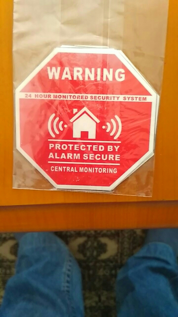 NEW 5Pcs Home House Alarm Security Stickers / Decals Signs for Windows & Doors New
