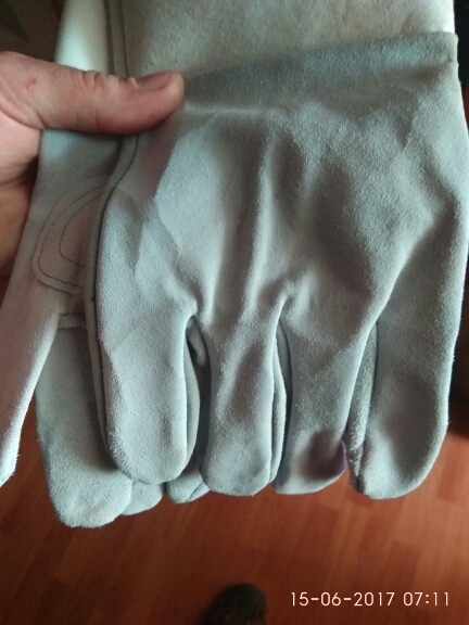 Welding WELDERS Work Soft Cowhide Leather Plus Gloves For protecting hand