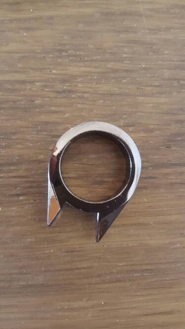 1Pcs Women Men Safety Survival Ring Tool EDC Self Defence Stainless Steel Ring Finger Defense Ring Tool Silver Gold Black Color