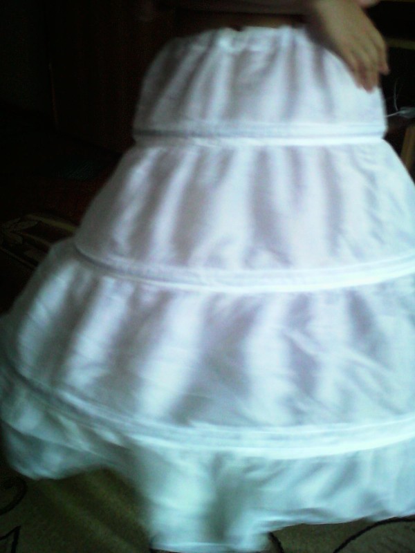 3 Hoops White A-Line Flower Girl Dress Petticoat 2017 Top Quality Child Underskirt For Flower Girl Dresses Length 58 CM