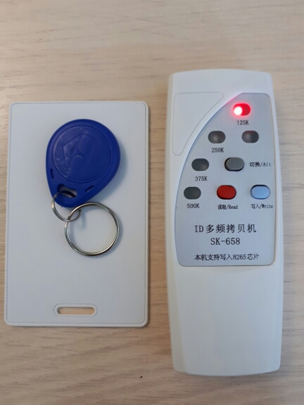 NEW Handheld 125KHz RFID ID Card Duplicator Programmer Reader Writer Copier Duplicator + 6 Pcs Cards+6 PcsTags Kit