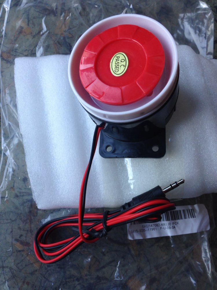 12V DC Mini Wired Siren For Wireless Home Office Living Room Bedroom Alarm Security System 120dB Mini Horn Sound Alarm