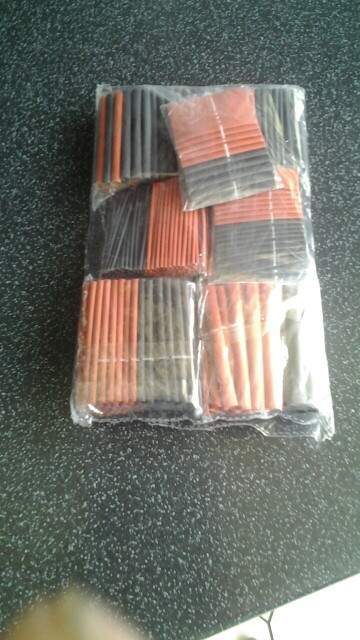 428pcs Red Black Polyolefin H-type Heat Shrink Tubing Tube Sleeve Sleeving Cable Wrap Wire Kits Assorted Wrap