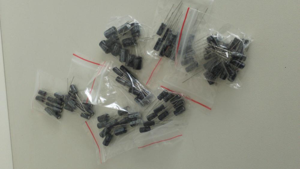 120pcs 12 Values 1UF-470UF Aluminum Electrolytic Capacitor Assortment Kit for 1UF 2.2UF 3.3UF 4.7UF 10UF 22UF 33UF 47UF 100UF 