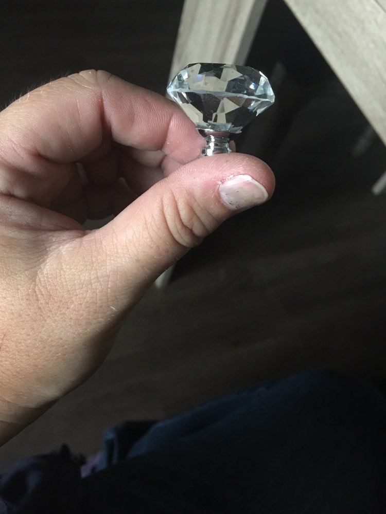 Top Brand Quality 1pack/10 Pcs 30mm Diamond Shape Crystal Glass Drawer Cabinet Knob Pull Handle Kitchen Door Wardrobe Hardware