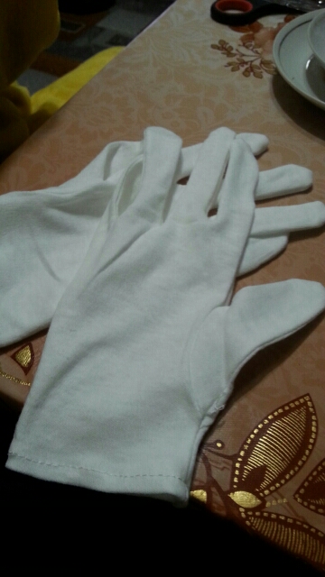 ABESO 12 pairs/lot White 100% Cotton Ceremonial gloves for male female Serving / Waiters/drivers/Jewelry Gloves A6001