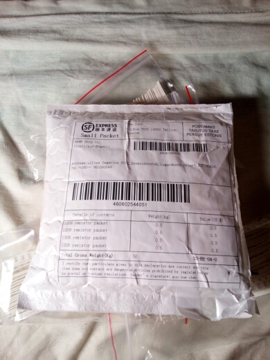 500pcs(25Values*20pcs) 1206 SMD Resistors Kit Resistance Assorted 5% Diy Kit OR ohm 15K 220K 620R 