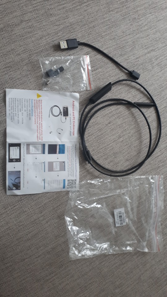 720P HD 7mm lens Inspection Pipe 1m Endoscope Waterproof Mini USB Camera Snake Tube with 6 LEDs Borescope For Android Phone PC