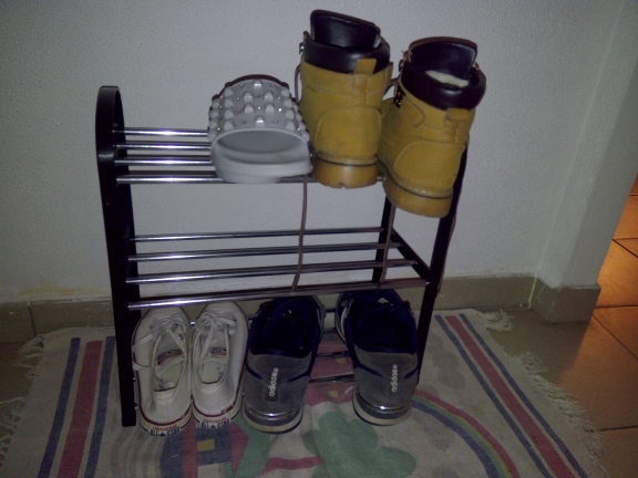 Multiple layers Shoe Rack Plastic parts Steel Pipe Shoes  Shelf Easy Assembled Storage Organizer Stand Holder Space Saving