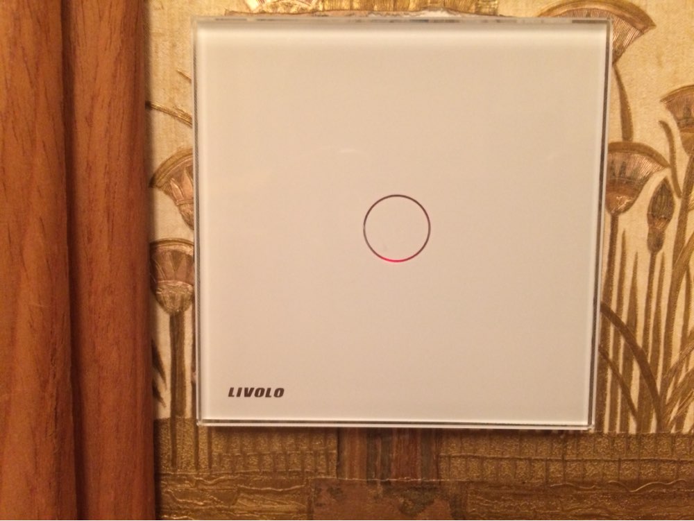 Livolo Luxury White Crystal Glass ,Wall Switch,  Touch Switch,  Normal 1 Gang 1 Way Switch, C701-11/2/3/5
