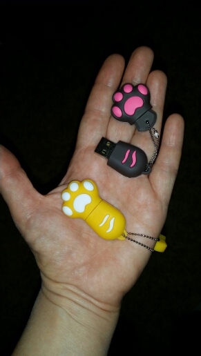New Cartoon Cat Claw Usb flash drive 4gb/8gb/16gb/32gb cat's claw usb flash drive usb, pendrive/car/gift/disk ,64gb pen drives