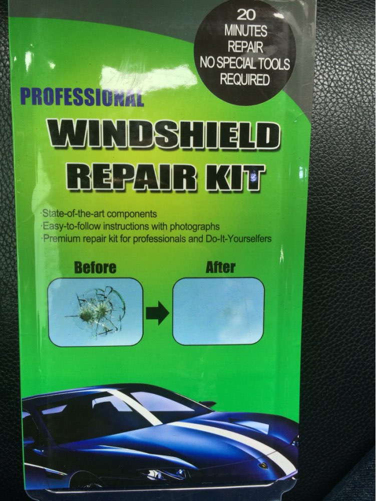 DIY Car Windshield Repair Kit  Auto Glass Windscreen repair tools set (Give Door Handle Protective Decorative Stickers)