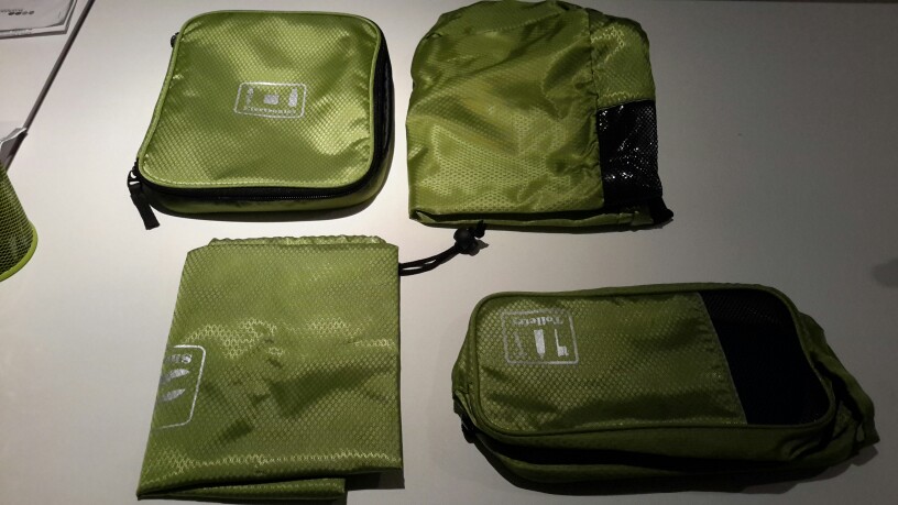 ECOSUSI New Travel Accessories Storage Bag For Clothes Shoes Electronics Toiletry Organizer 4 Pcs/Set Travel Bag Suitcase
