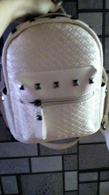 New Arrival Europe Knitting PU leather Women Backpack Preppy Fashion Rivet School Bags 4 Color Metal Bag