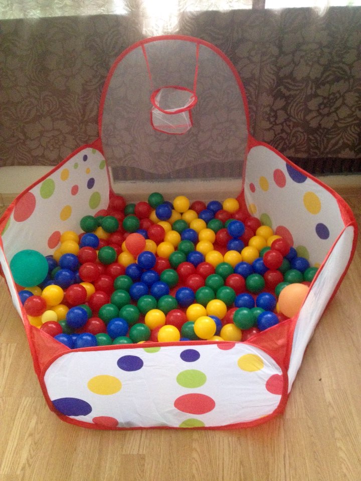 0.9m 1.2m 1.5m Safety Tents for Children with Basketry Kids Play Tent Baby Playpens Mesh Indoor Stress Ocean Ball Pool Play Yard