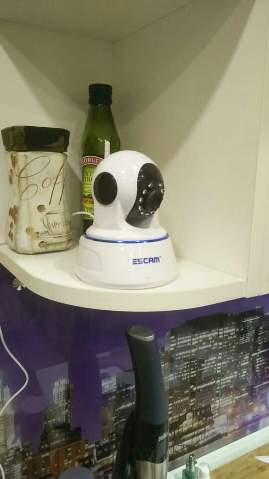 Escam QF002 Indoor Network WIFI IP Camera infrared 720P support IR-Cut Smartphone H.264 Pan/Tilt PT Wireless MAX 32G TF Card