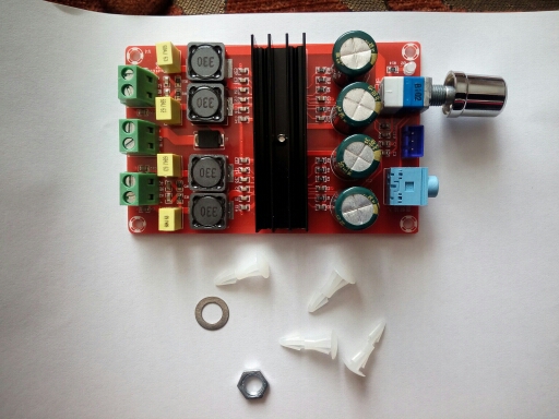 XH-M190 Tube Digital Amplifier Audio Board TPA3116 Power Audio Amp 2.0 Class D Amplifiers Stereo HIFI amplifier DC12-24V 2*100W 