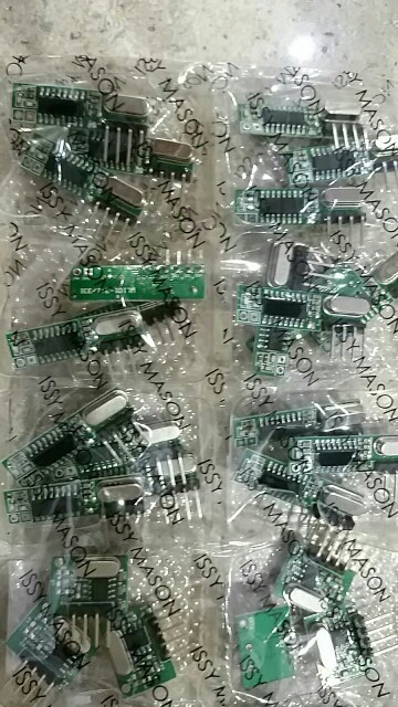 1 set RF module 433 Mhz superheterodyne receiver and transmitter kit with antenna For Arduino uno Diy kits 433mhz Remote control