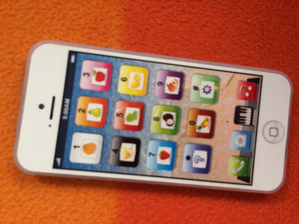 1pcs White Child YPhone Mobile Phone Educational Toy Gift + USB Cable Xmas
