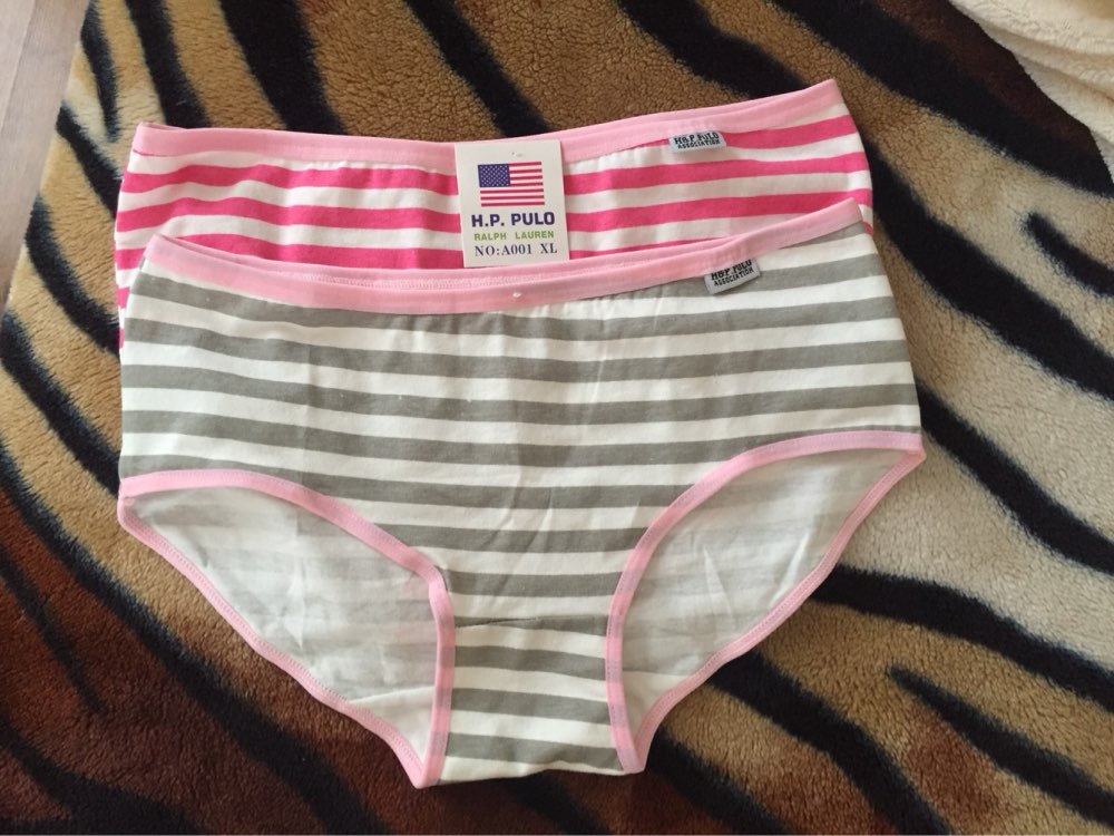 Fahison Brand Cotton Women Panties Sexy Brand Girl Briefs Smooth Soft Underwear Candy Stripe Women's Underwear Girl Series Black