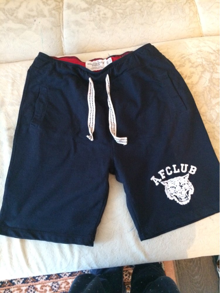 Shorts men 100% cotton Embroidery  Casual keen length short masculino with pocket on side Drawstring 