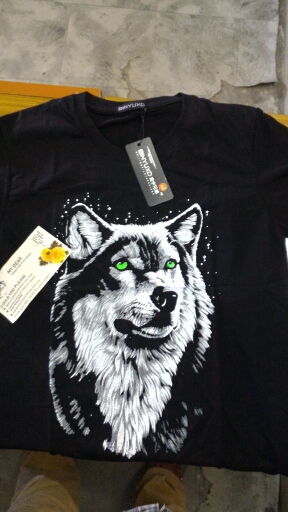 Brand T shirt Men Hot Selling 2016 Summer Style New 3D Printed Wolf Mens T shirt  Cotton Casual Brand T-shirt Plus Size M-5XL