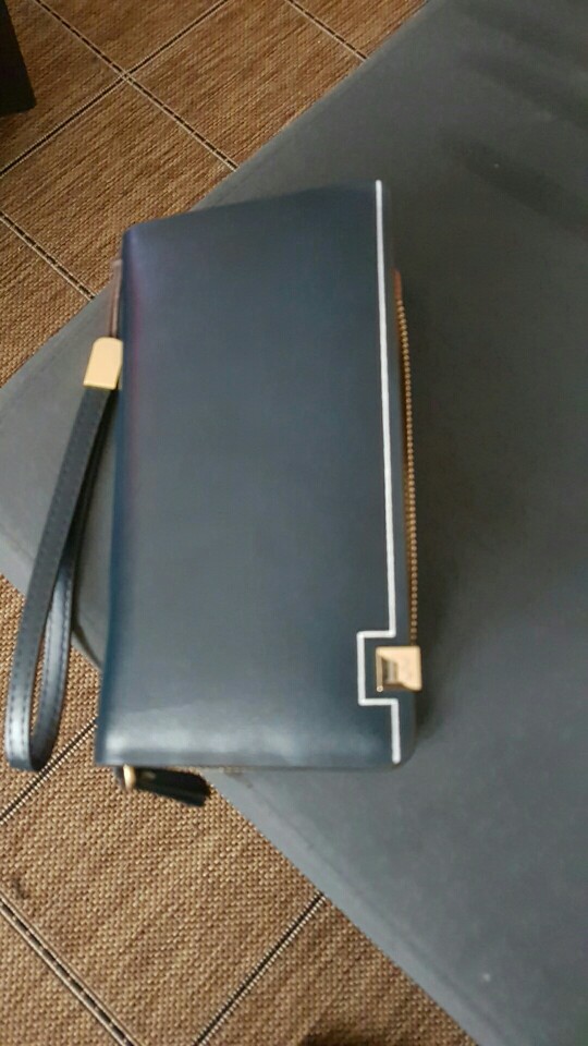 Mens' Zipper PU Leather Wallet Men Clutch Hand Bag Male Fashion Clutch Purse