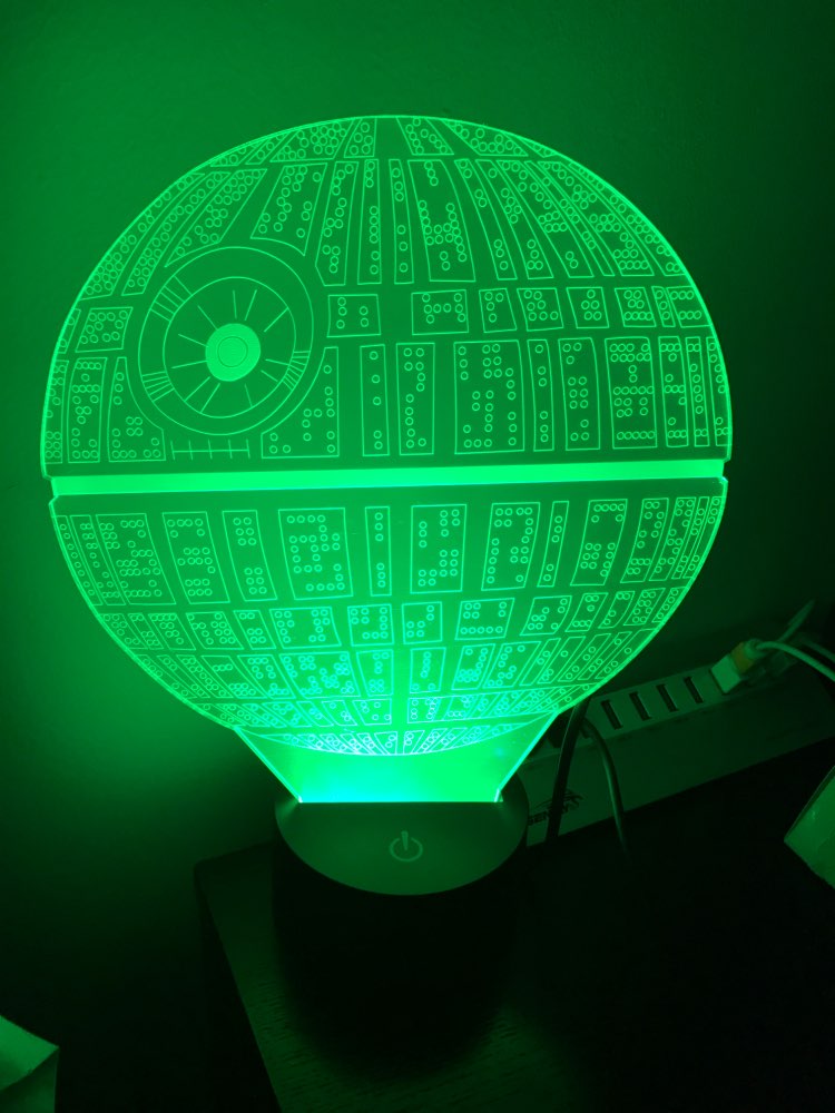 Star Wars Death star 3D LED Night Light Touch Switch Table Lamp USB 7 Color Room Decor Colorful LED Lighting for Gift IY803327