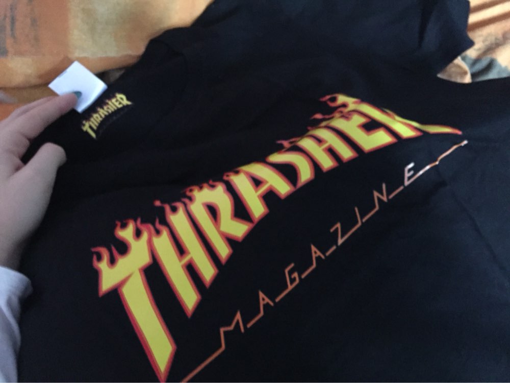 2016 thrasher t shirts men Skateboards hip hop street fashion Cotton summer Casual Black pink khaki streetwear trasher shirts 